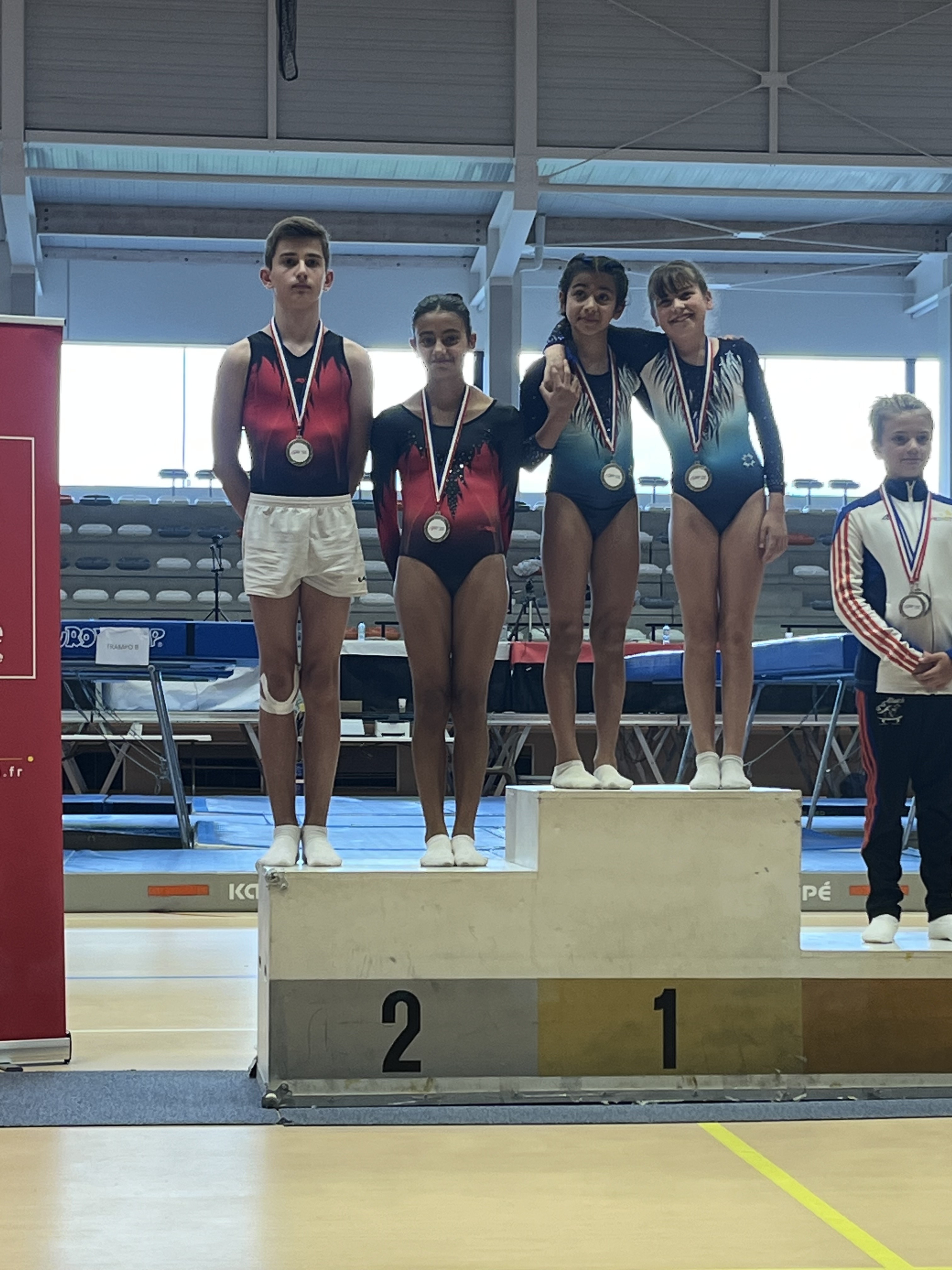 Victoire et Louise championne demi finale Sud synchro 11/13 ans