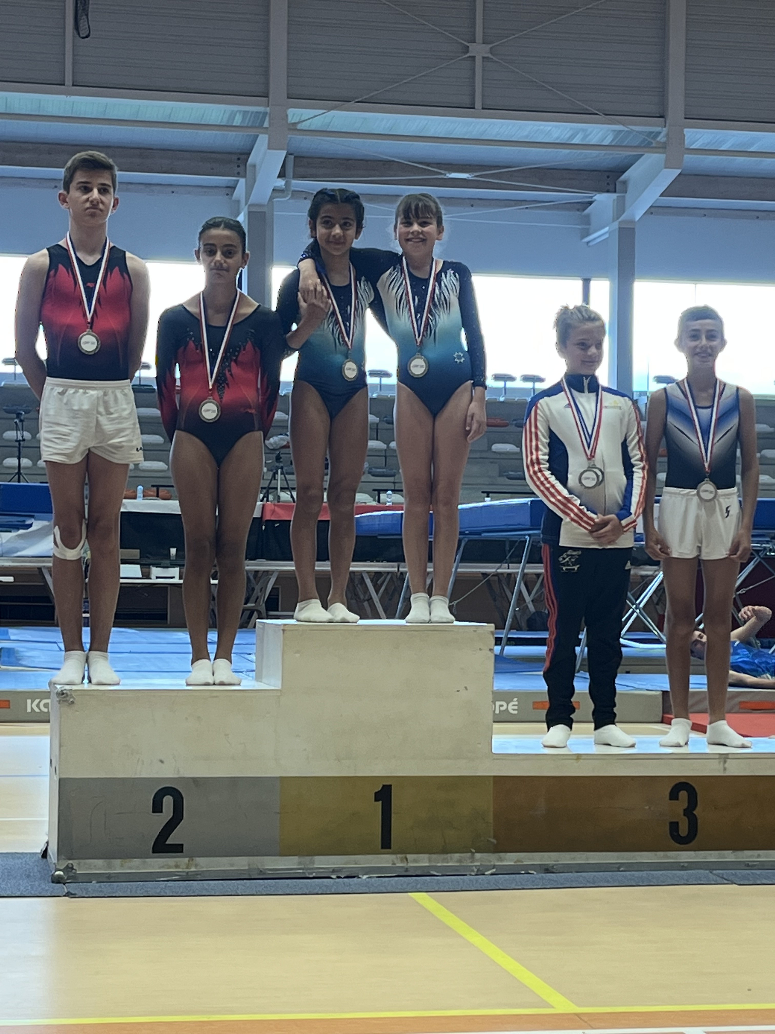 Victoire et Louise 1ère inter région sud 11/13 ans synchro