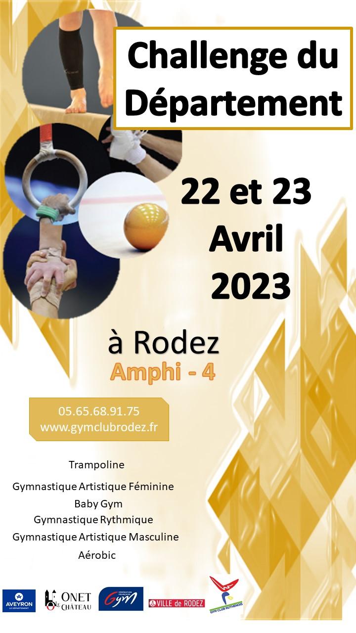 Affiche challenge dep 22 23 avril 2023